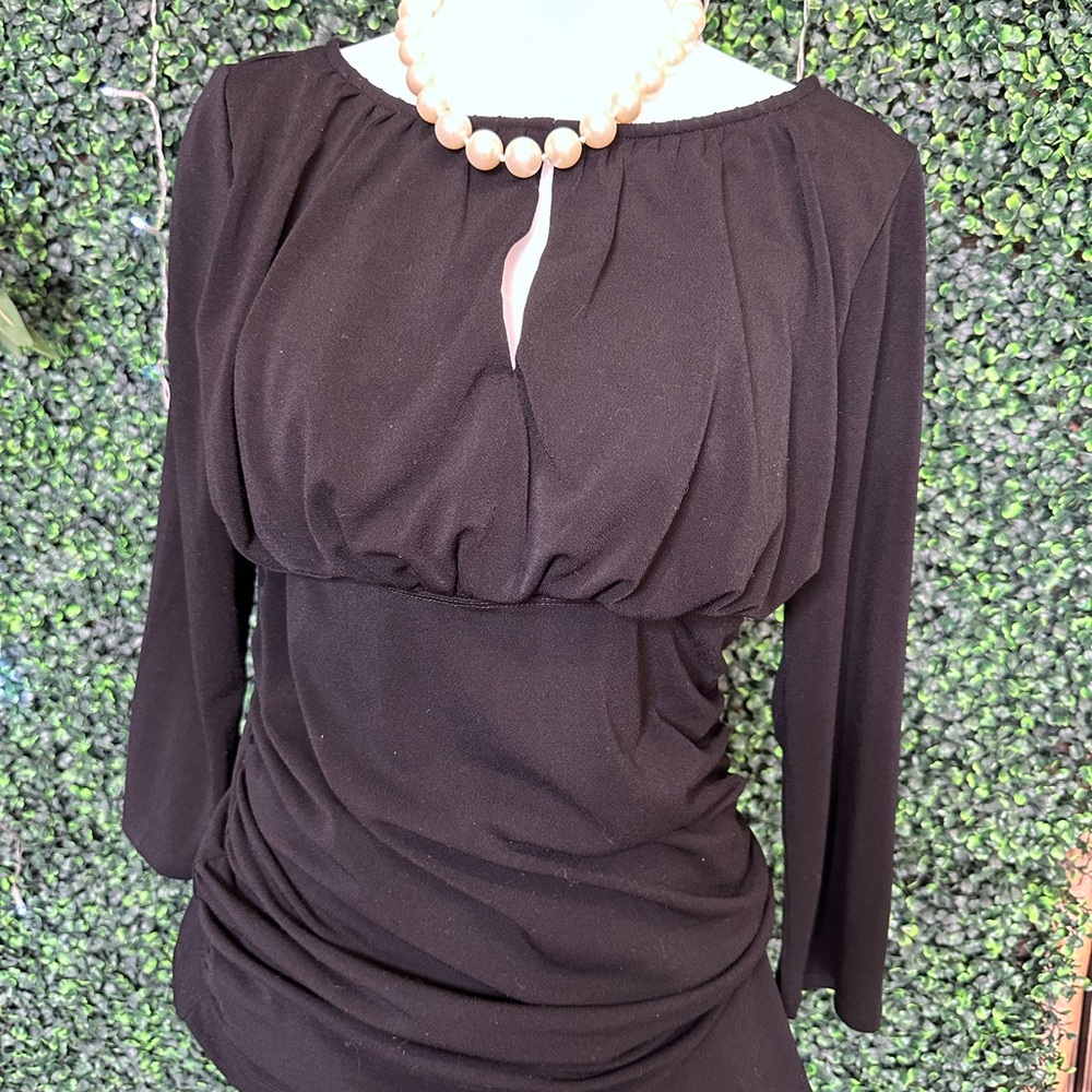 Ann Taylor Factory - Size  M Ruchy Blouse, Black